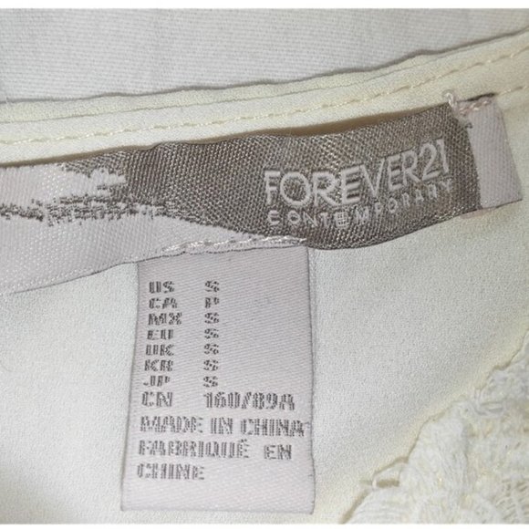 Forever 21 Contemporary Sheer Crochet Blouse - Picture 3 of 3